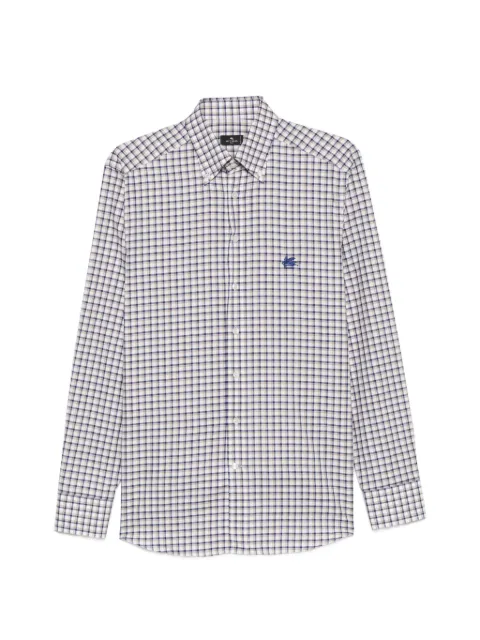 ETRO check-pattern button-down shirt