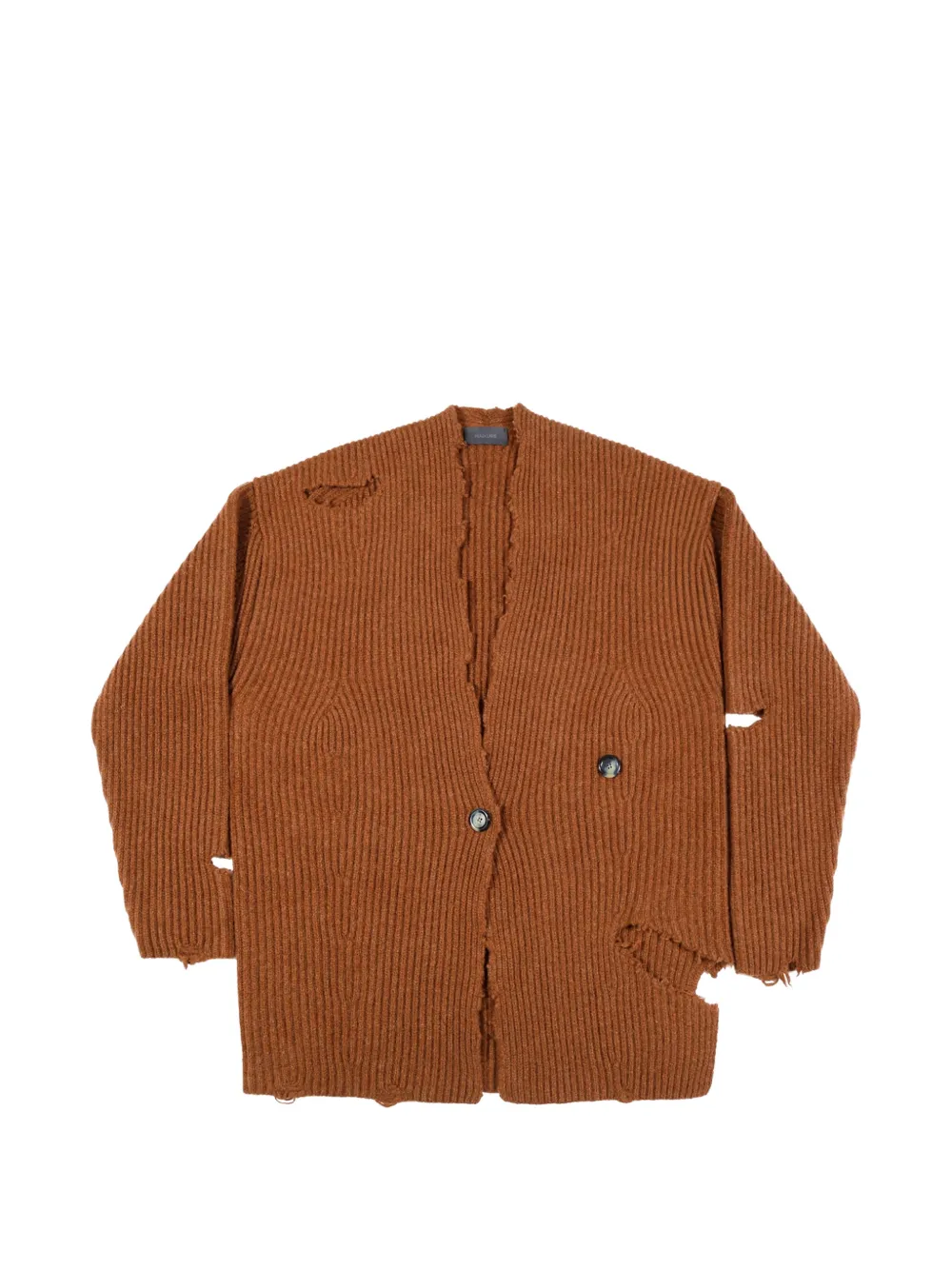 Haikure Country distressed cardigan - Marrone