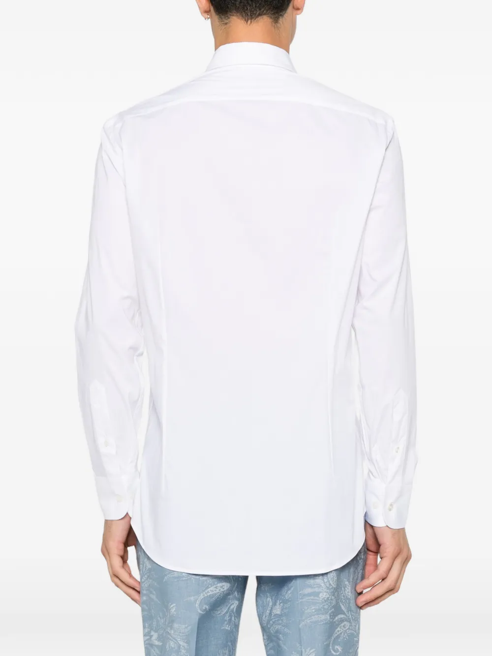 ETRO Overhemd met geborduurd logo Blauw