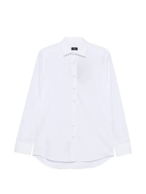 ETRO embroidered-logo long-sleeve shirt