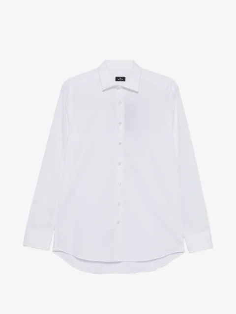 ETRO embroidered-logo long-sleeve shirt