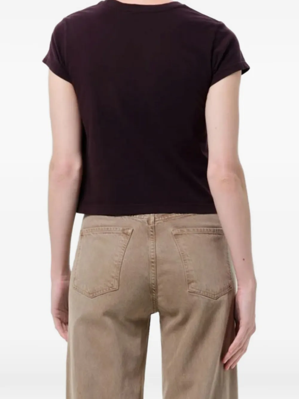 AGOLDE Adine T-shirt Bruin