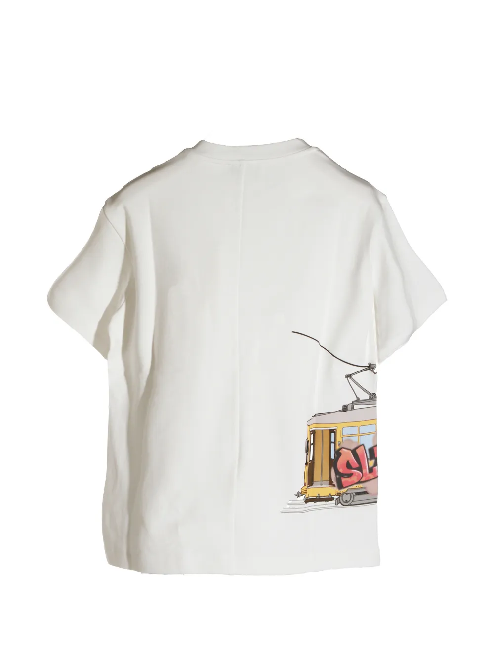 Fendi Kids T-shirt met grafische print Wit