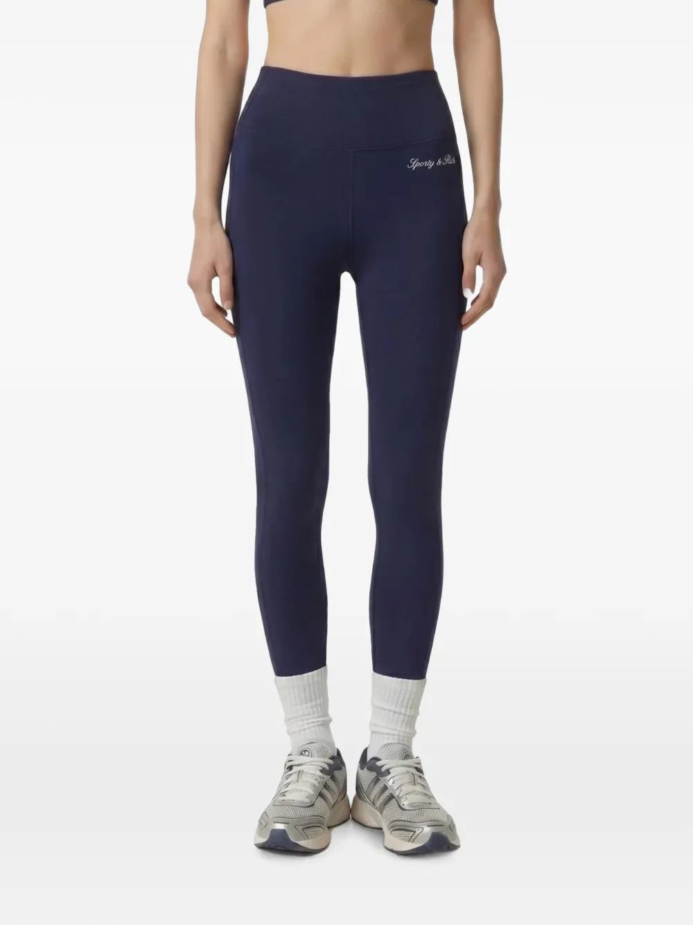 Sporty & Rich Signature Logo leggings Blauw