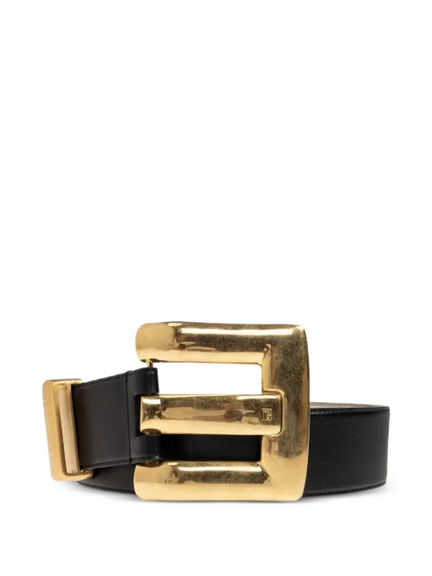 Balmain logo-engraved buckle belt