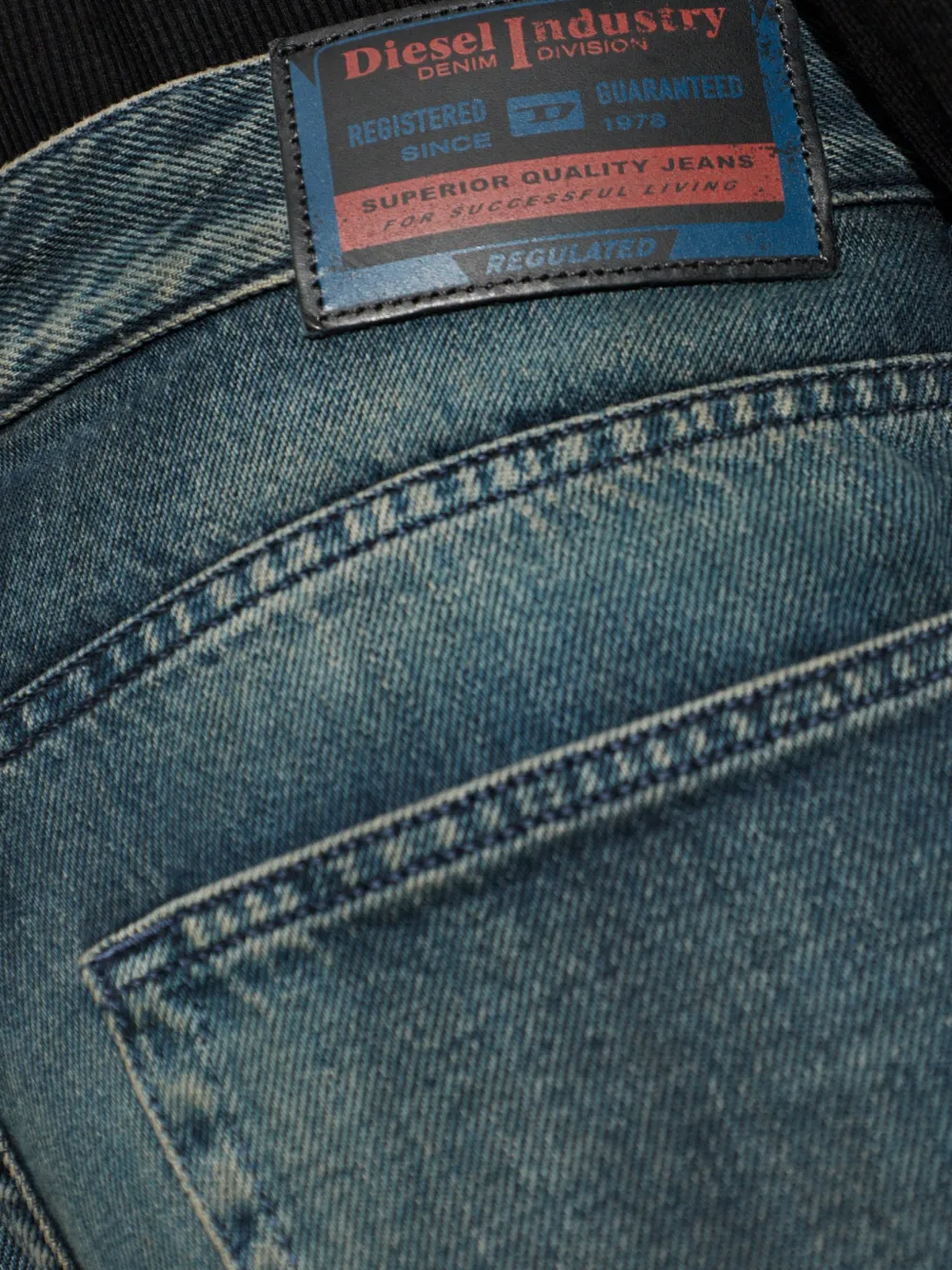 Diesel 1988 D-Ark gerafelde jeans Blauw