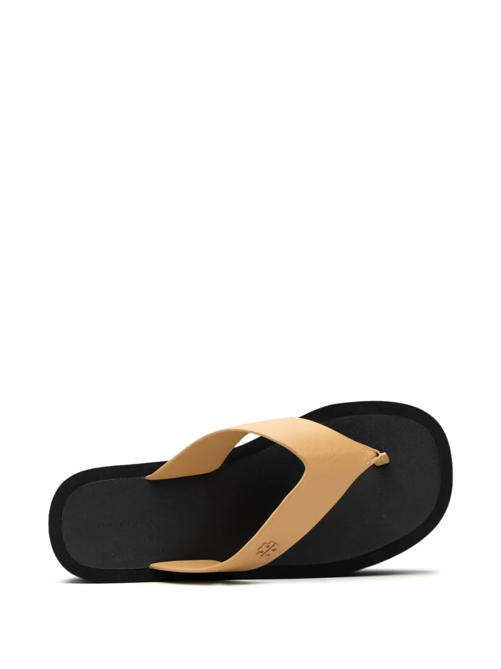 Tory Burch leather platform sandals Beige