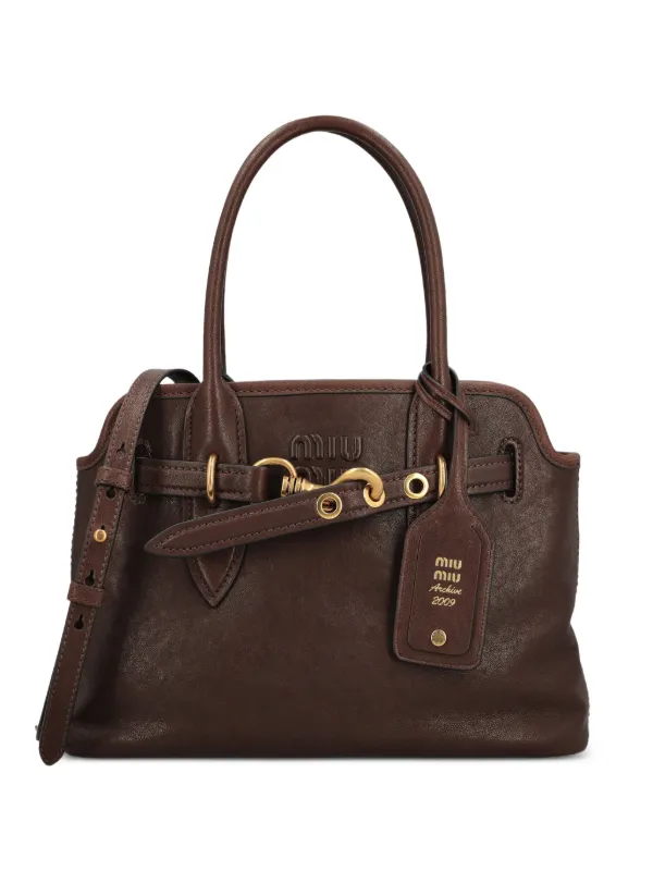 Miu Miu Aventure Tote Bag in Brown
