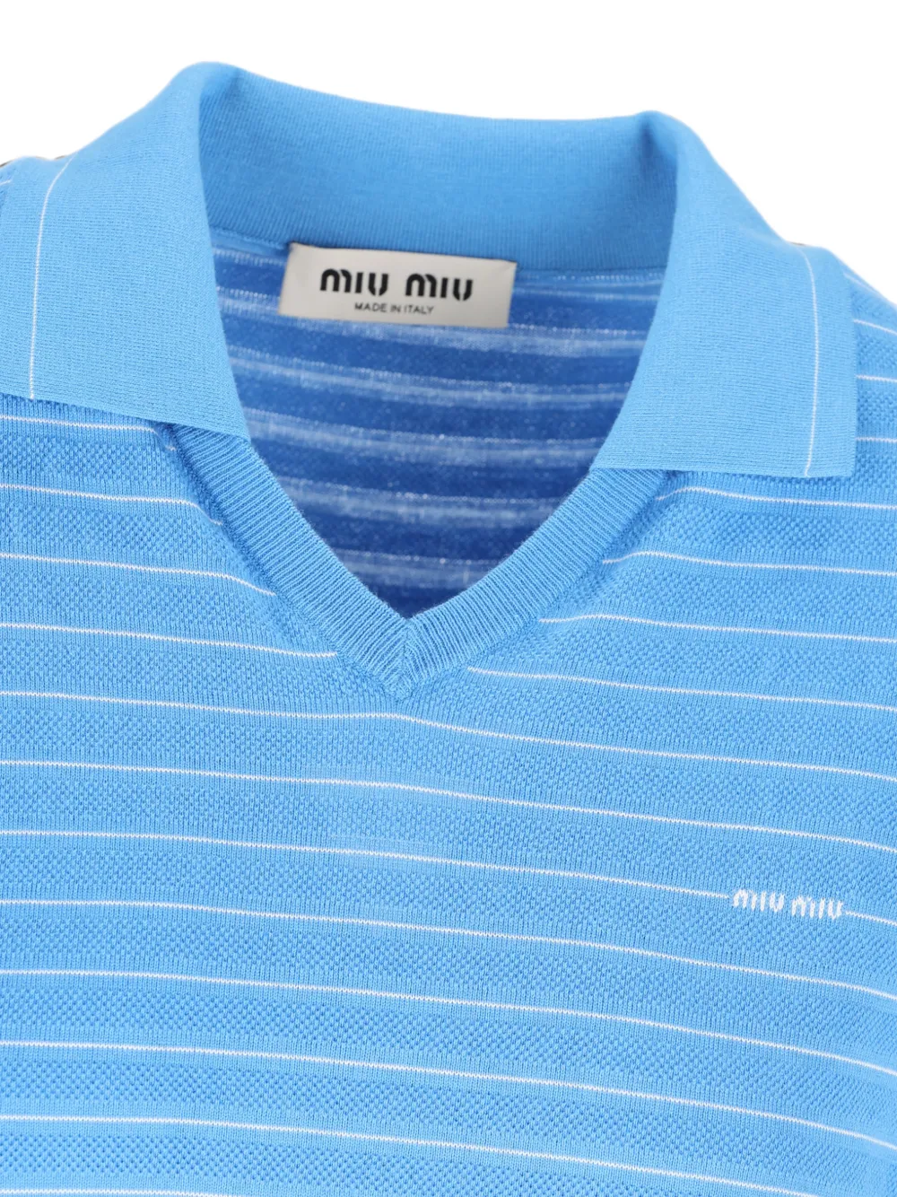 Miu Gestreepte trui Blauw