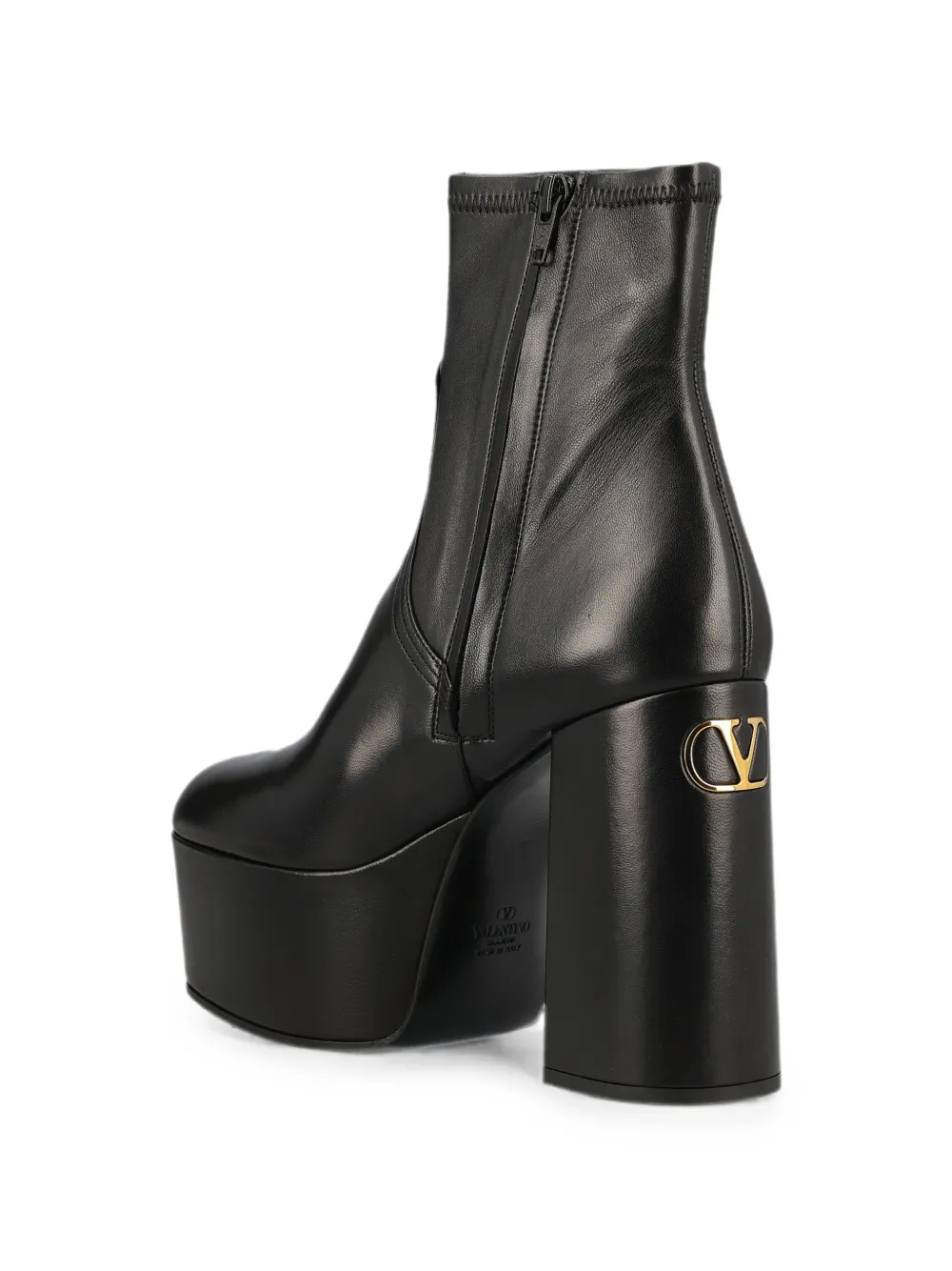 Valentino Garavani VLogo Signature platform ankle boots Zwart