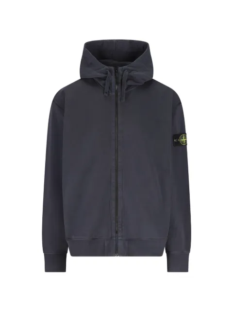 Stone Island logo-patch hoodie