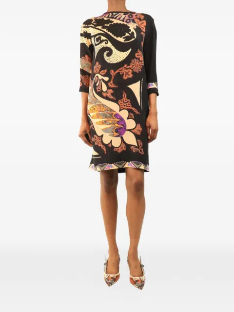 Etro Pre-Owned vestido midi con estampado floral
