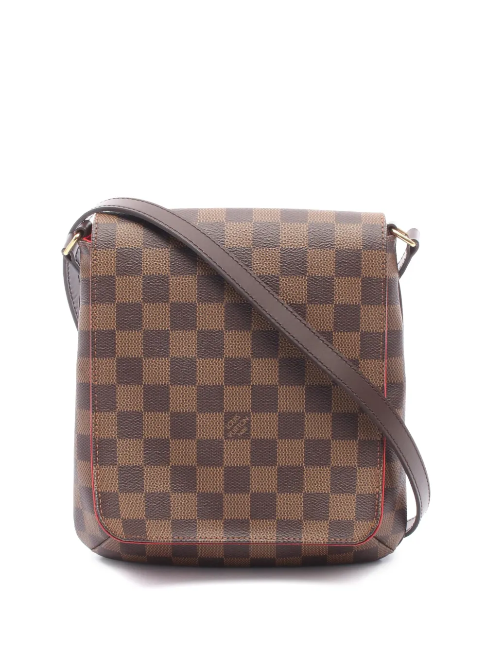 Louis Vuitton Pre-Owned Borsa lunga a tracolla Musette Salsa in tela Damier Ebène 2007 - Marrone