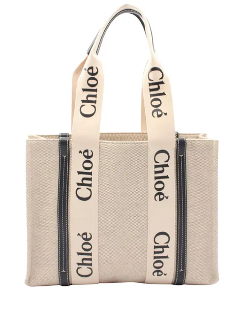 Chloé Pre-Owned 2010-2026 Medium Woody Canvas tote bag