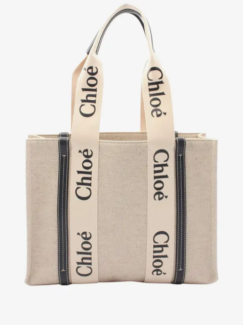 Chloé Pre-Owned cabas en toile Woody médium (2010-2026)