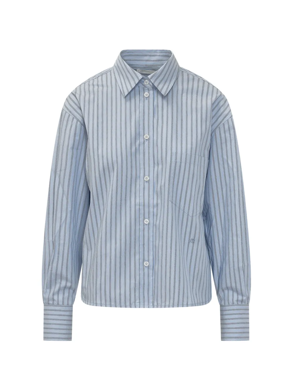 Victoria Beckham Ellys striped shirt - Blu