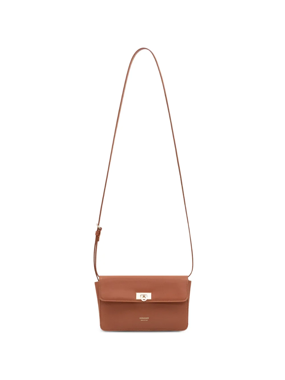 Ferragamo Harley leather shoulder bag - Marrone