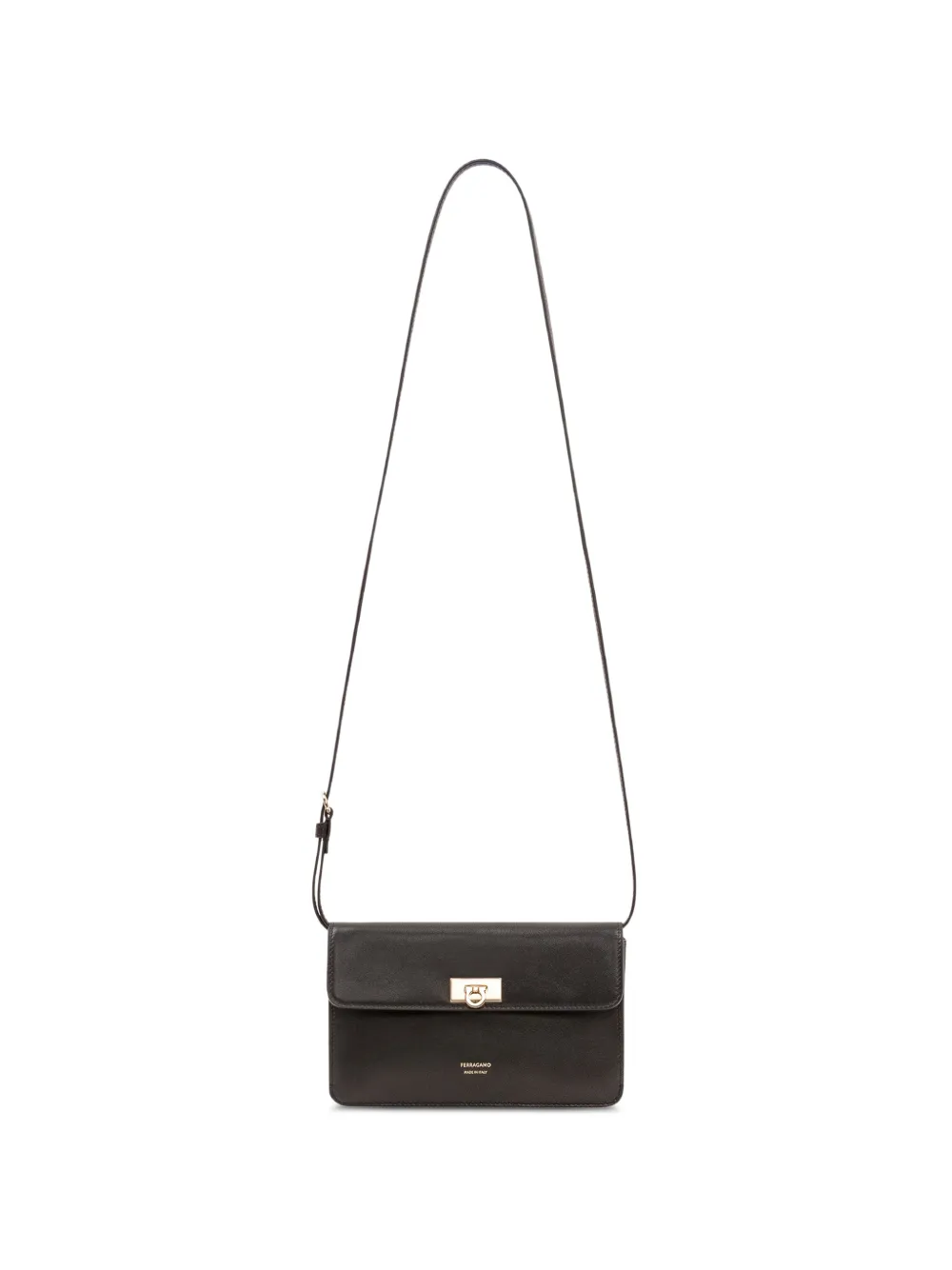 Ferragamo Gancini Harley clutch bag - Marrone