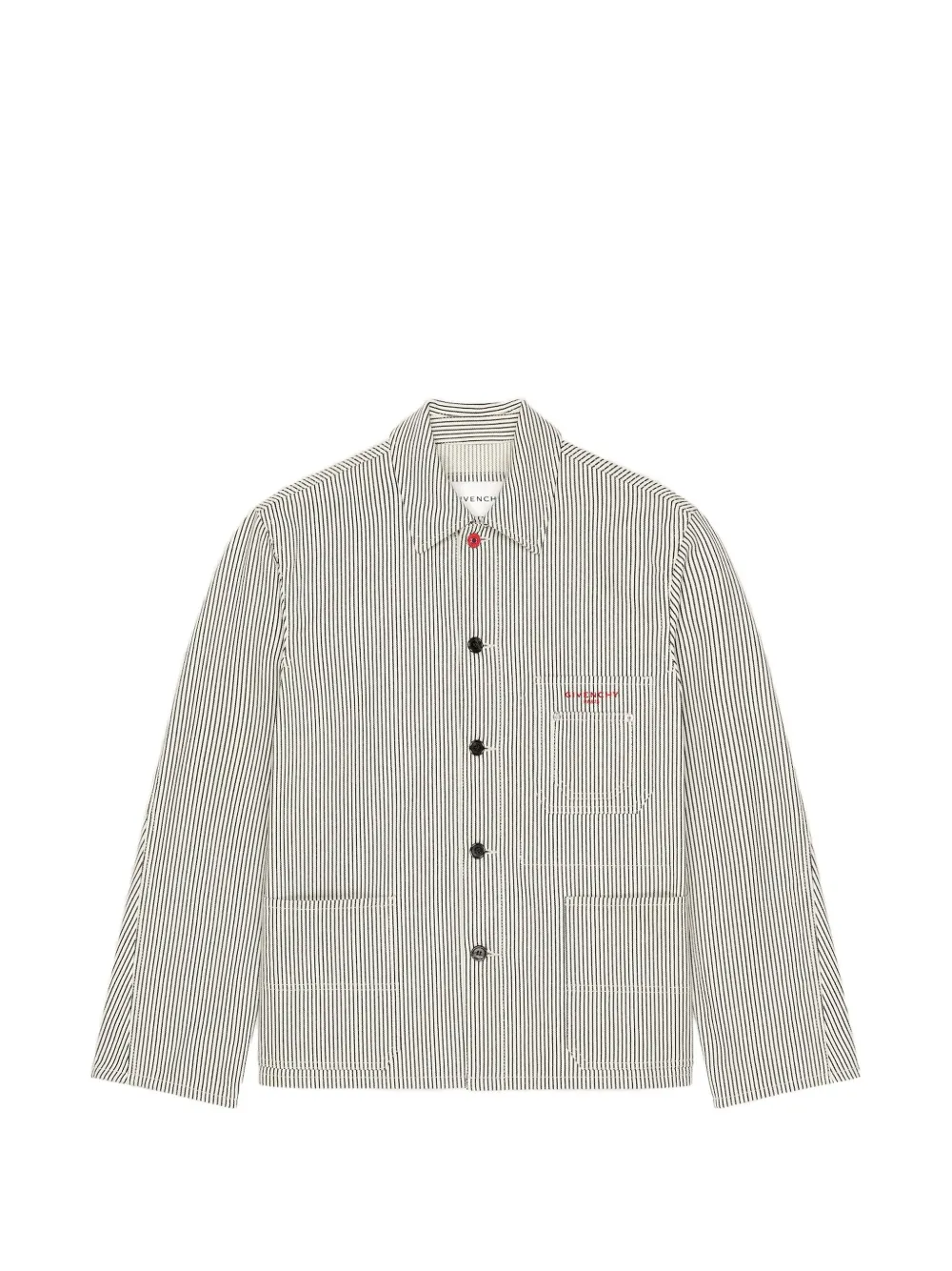 Givenchy stripe-print jacket - Bianco