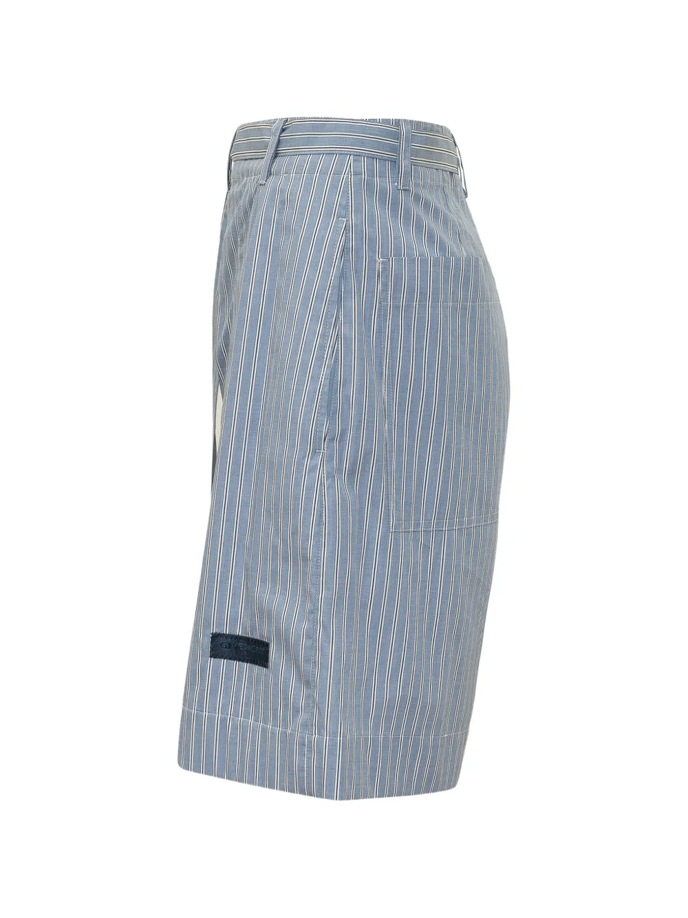 Givenchy Kimono Striped Shorts - Azul 
