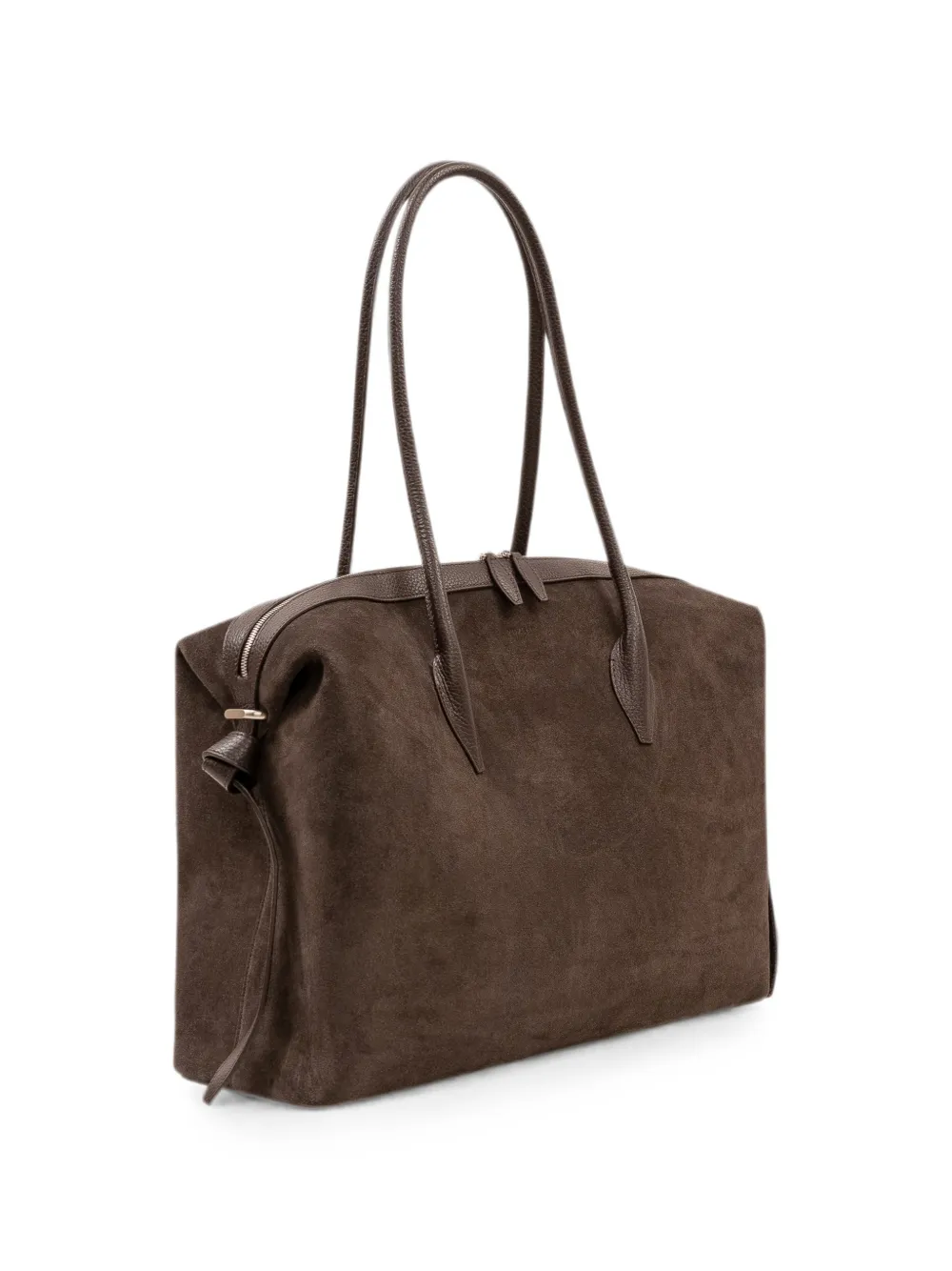 Yuzefi Grote Brioche suède shopper Bruin