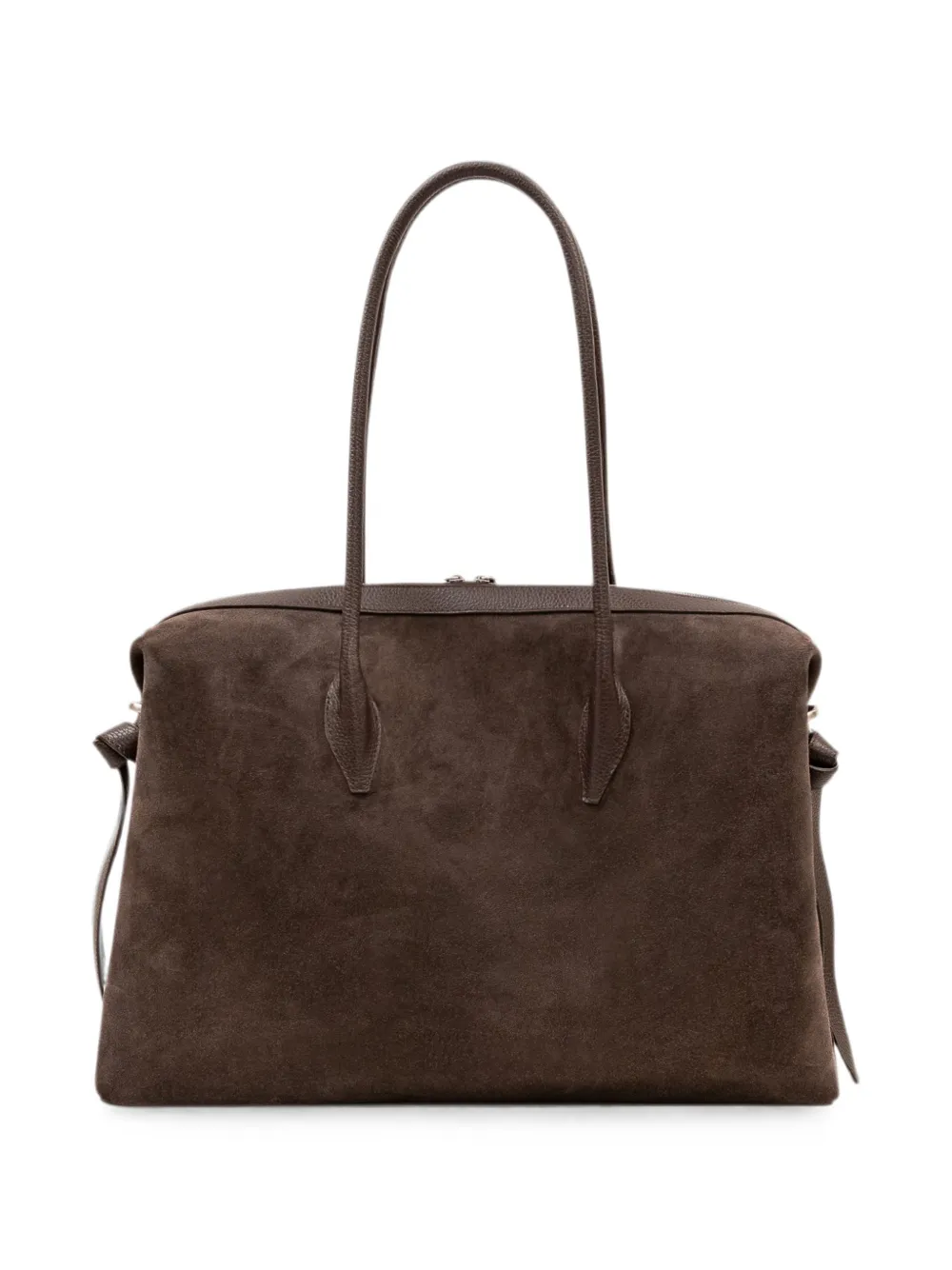 Yuzefi Grote Brioche suède shopper Bruin