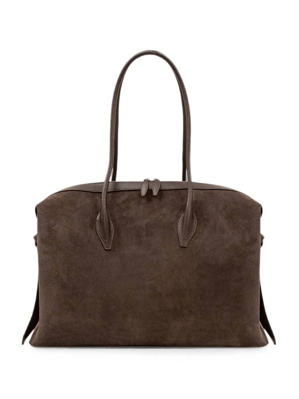 Yuzefi Large Brioche suede tote bag - Marrone