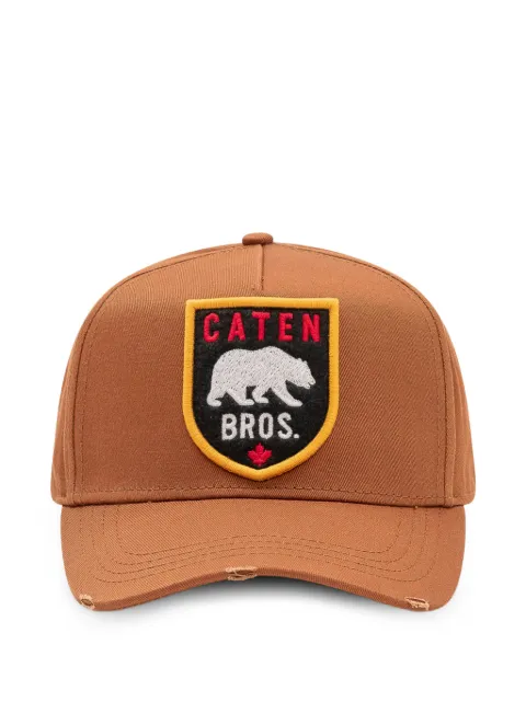 DSQUARED2 logo-patch distressed baseball cap