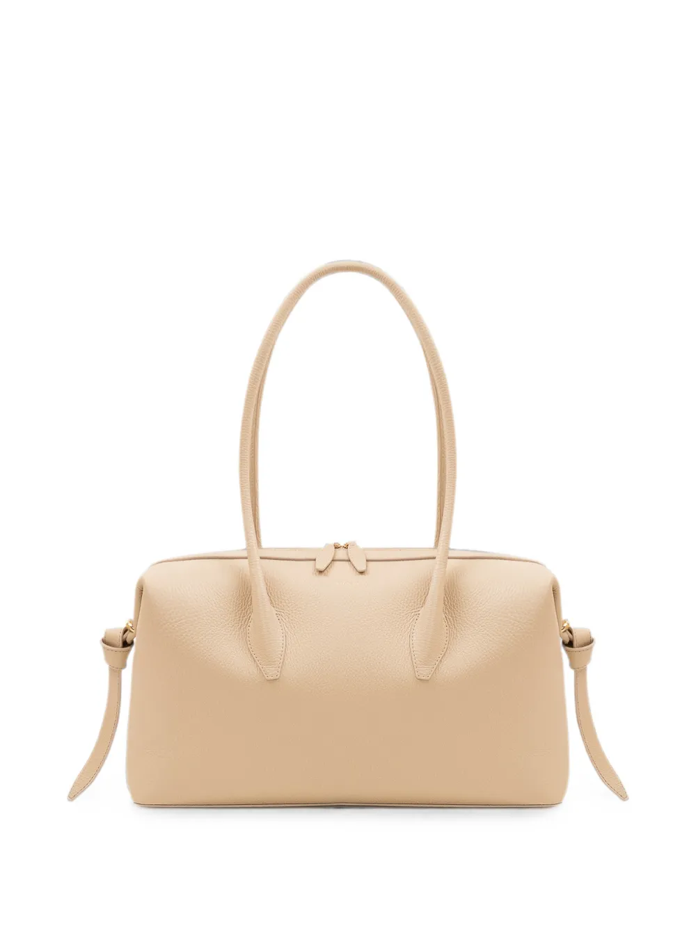 Yuzefi Brioche grained leather shoulder bag - Neutrals