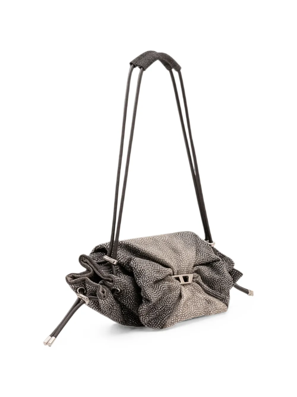 Diesel Scrunch-D schoudertas Grijs
