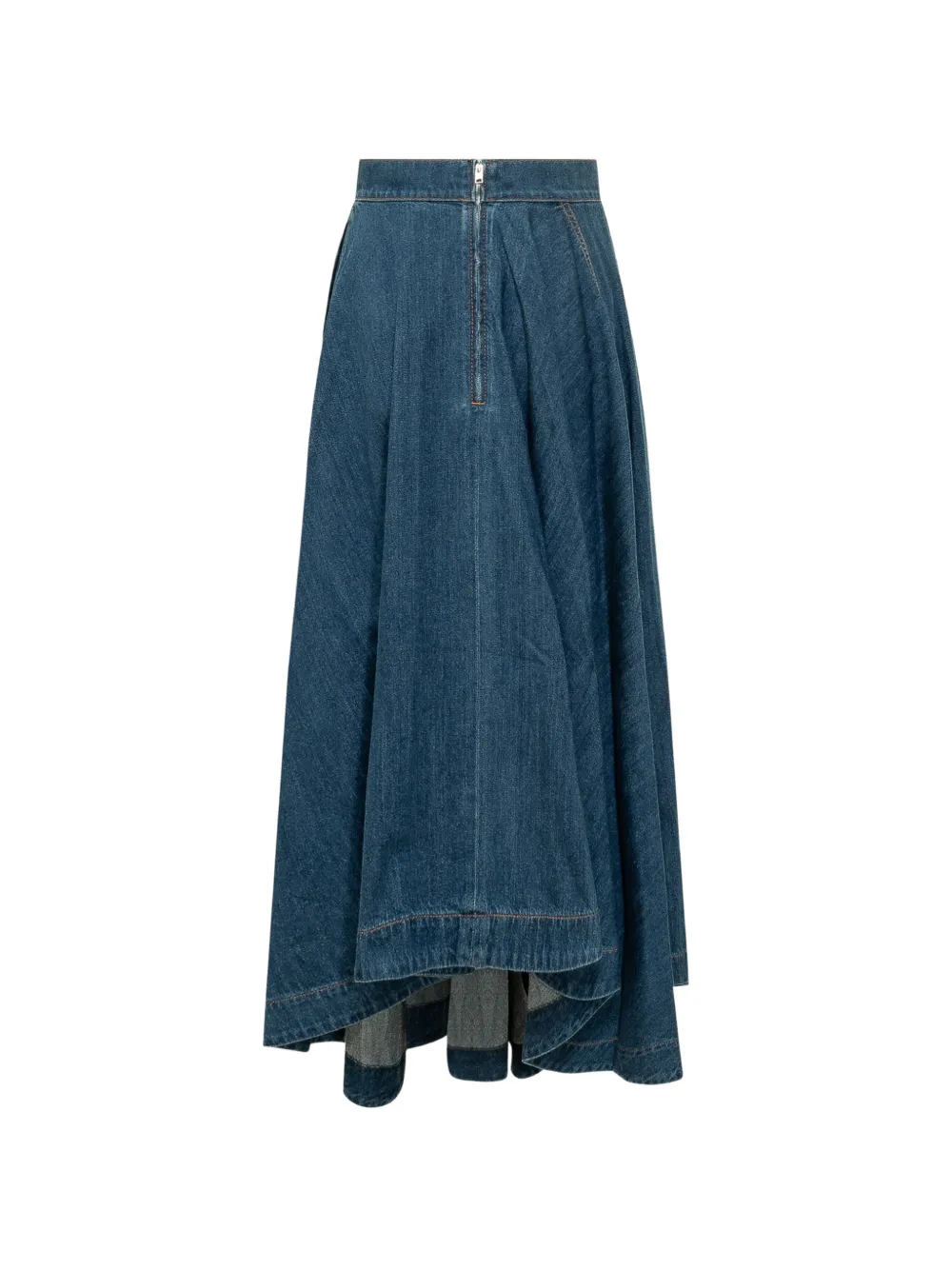 Givenchy Asymmetrische denim maxi-rok Blauw