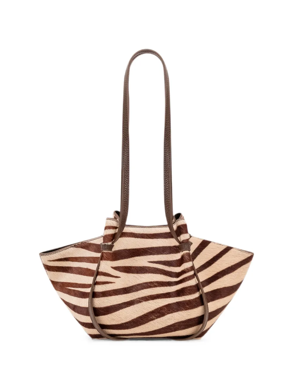 Yuzefi Mochi zebra-print shoulder bag - Toni neutri