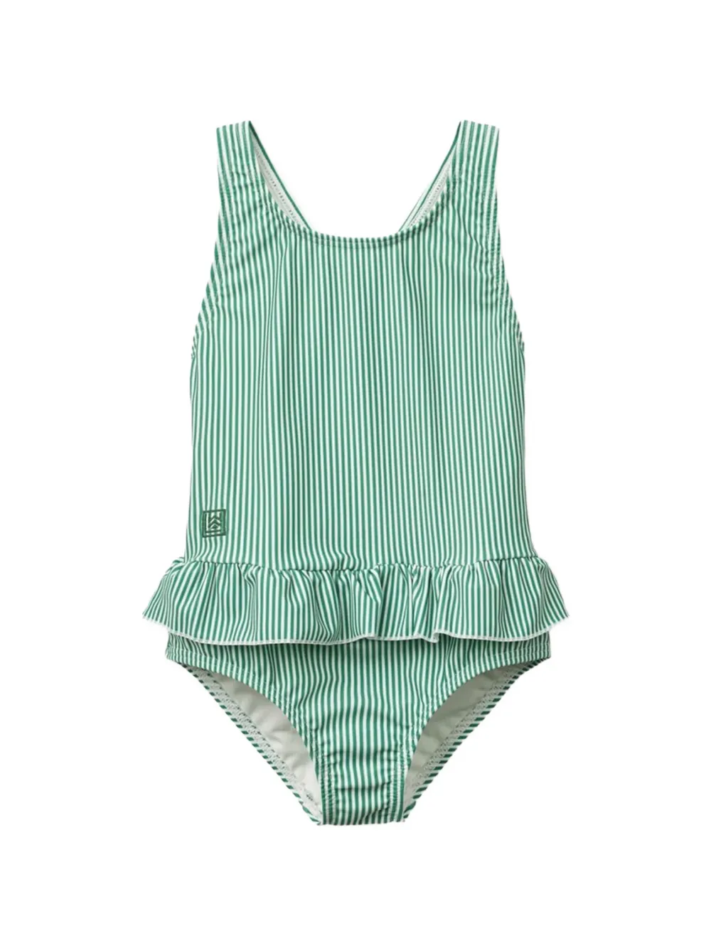 Liewood Amara striped ruffled swimsuit - Grün
