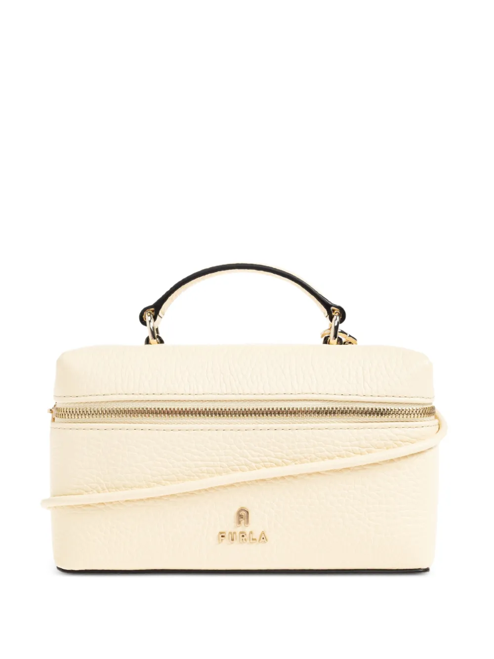 Furla mini Camelia leather tote bag - Neutrals