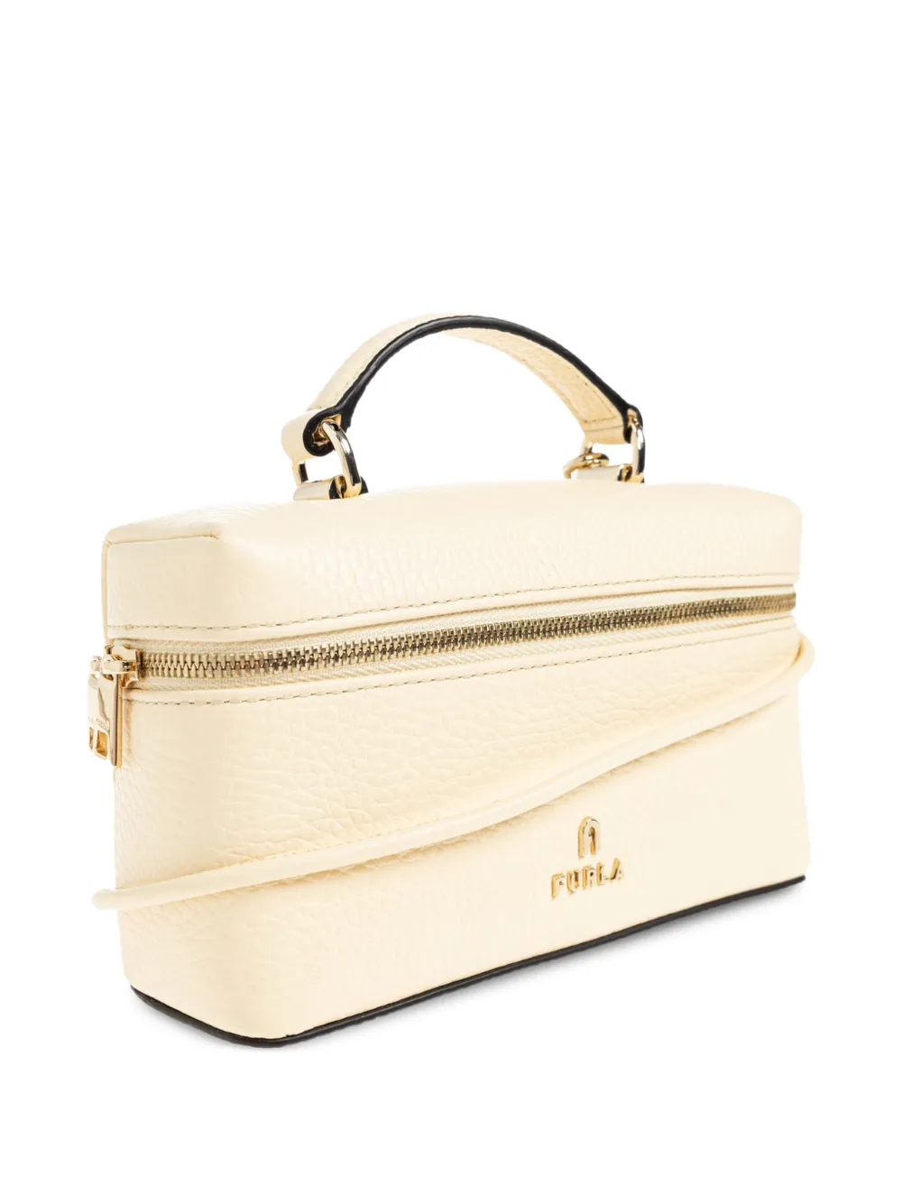 Furla Camelia kleine leren shopper Beige