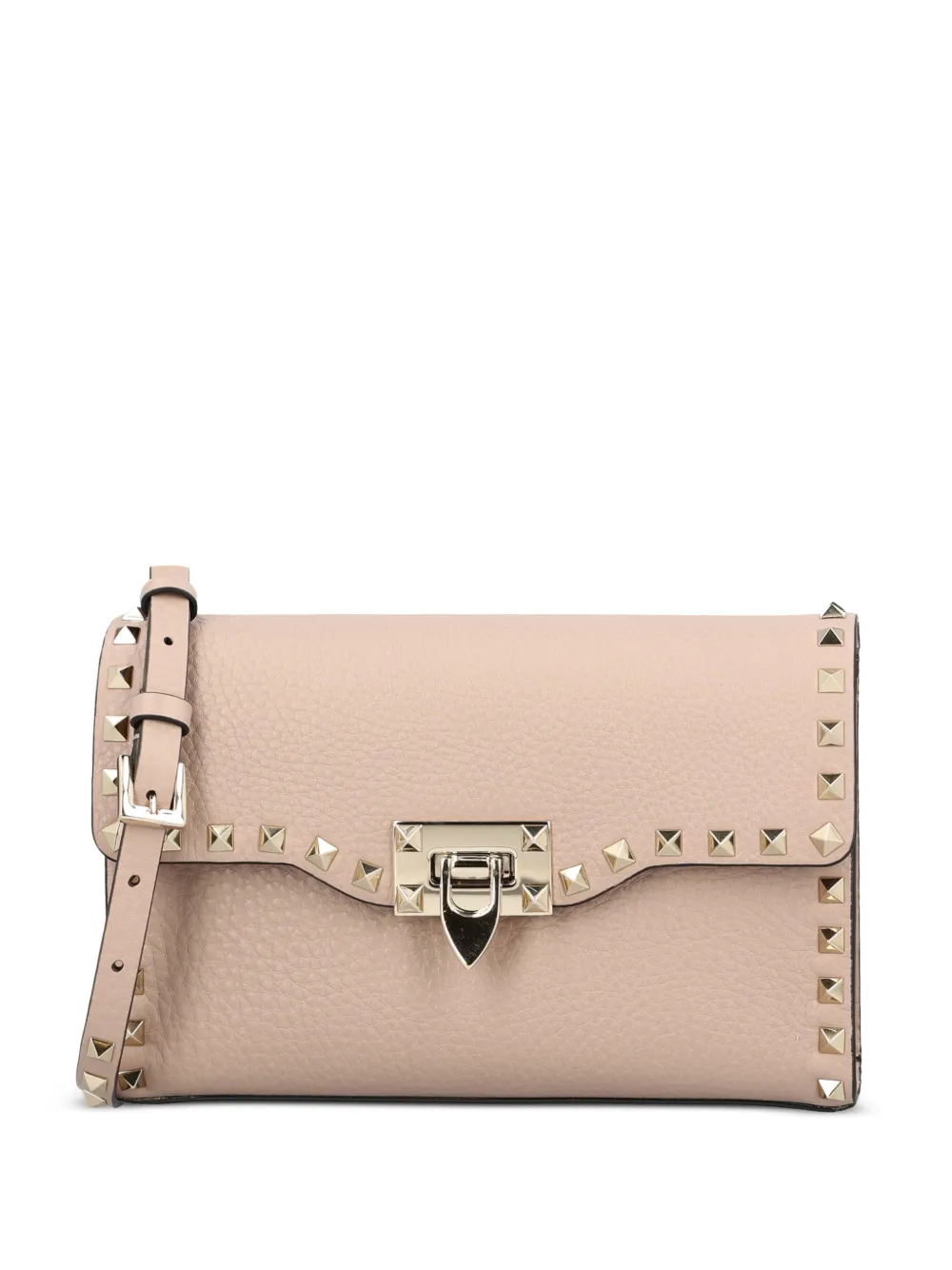Valentino Garavani Rockstud shoulder bag - Nude