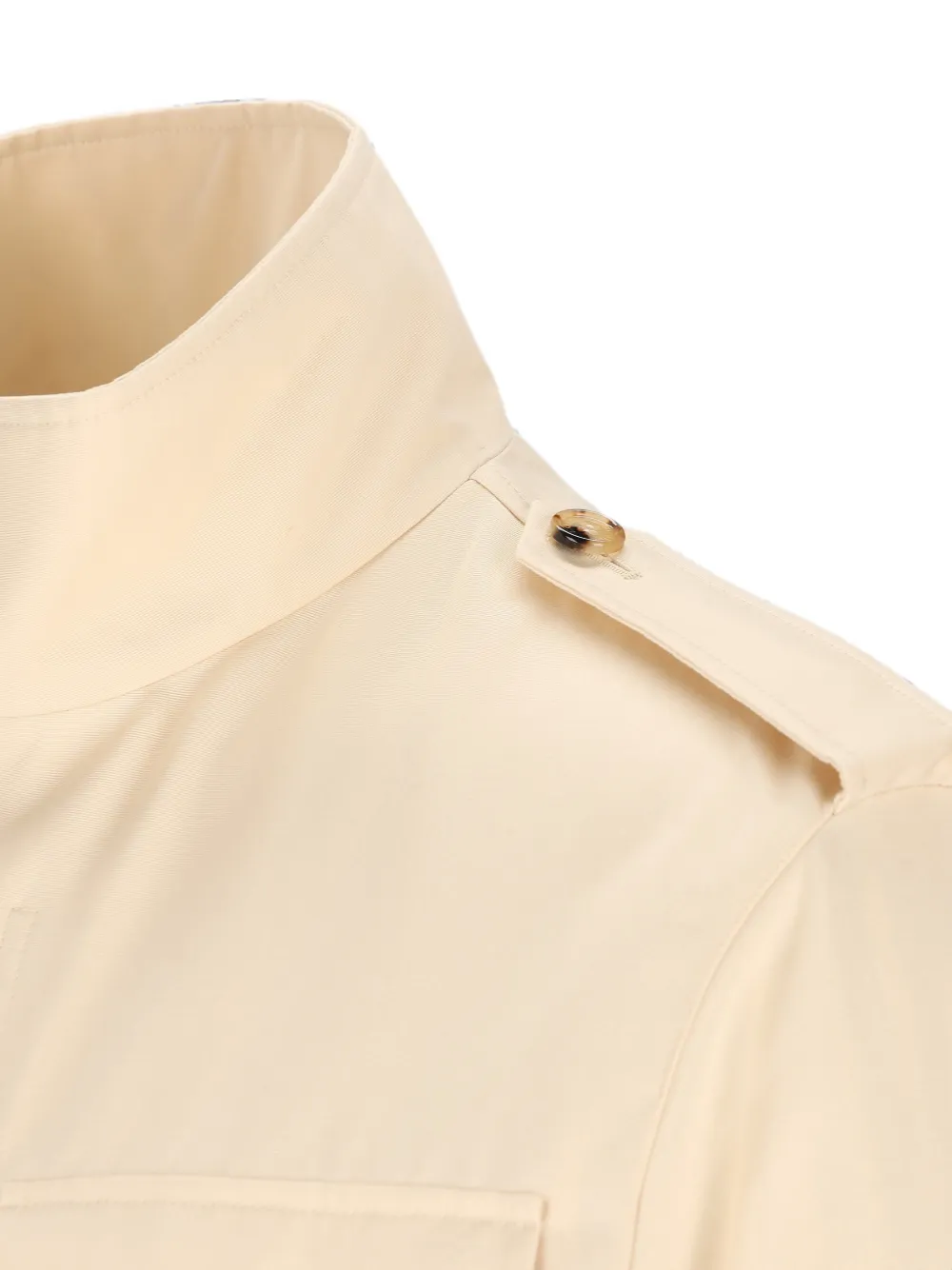 Valentino Garavani Cargo jack met hoge kraag Beige
