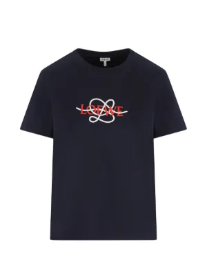 LOEWE グラフィックプリント Tシャツ サイズL LOEWE グラフィック Tシャツ | ブラック | FARFETCH JP