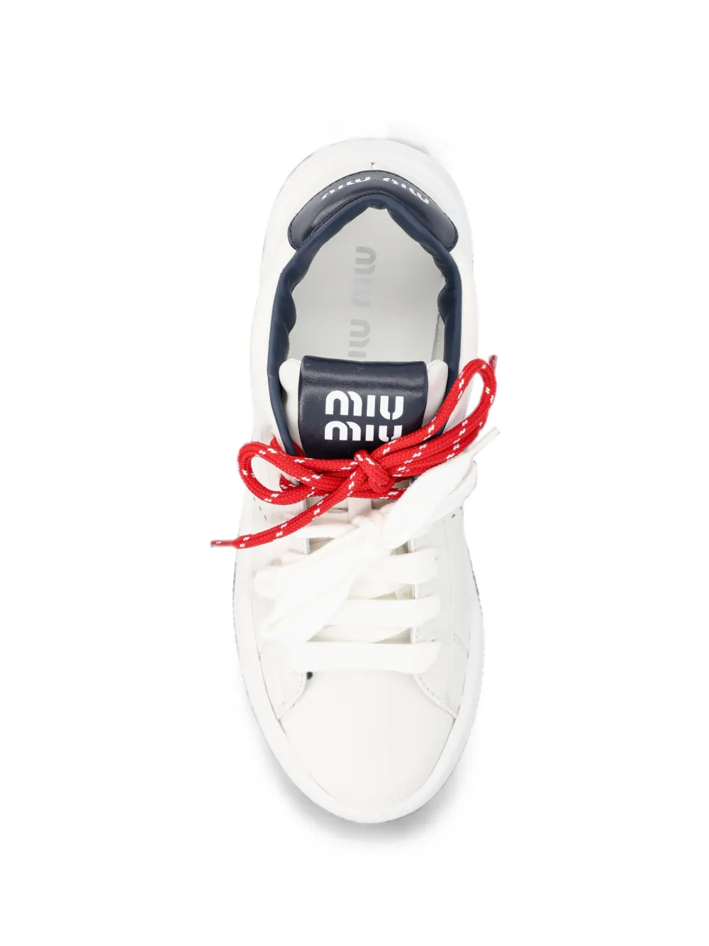Miu logo-print sneakers Wit