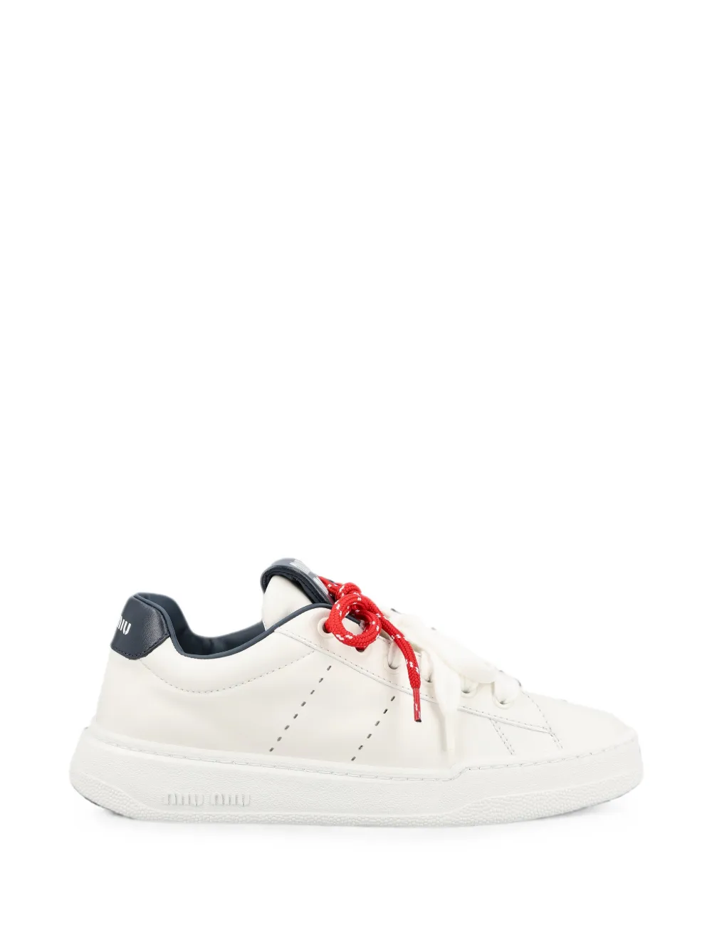 Miu logo-print sneakers Wit
