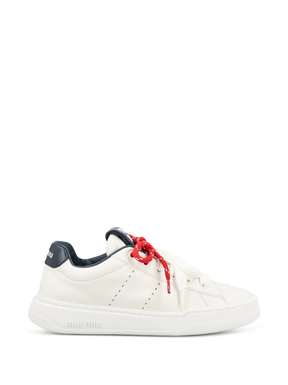 Miu Miu logo-print sneakers - Weiß