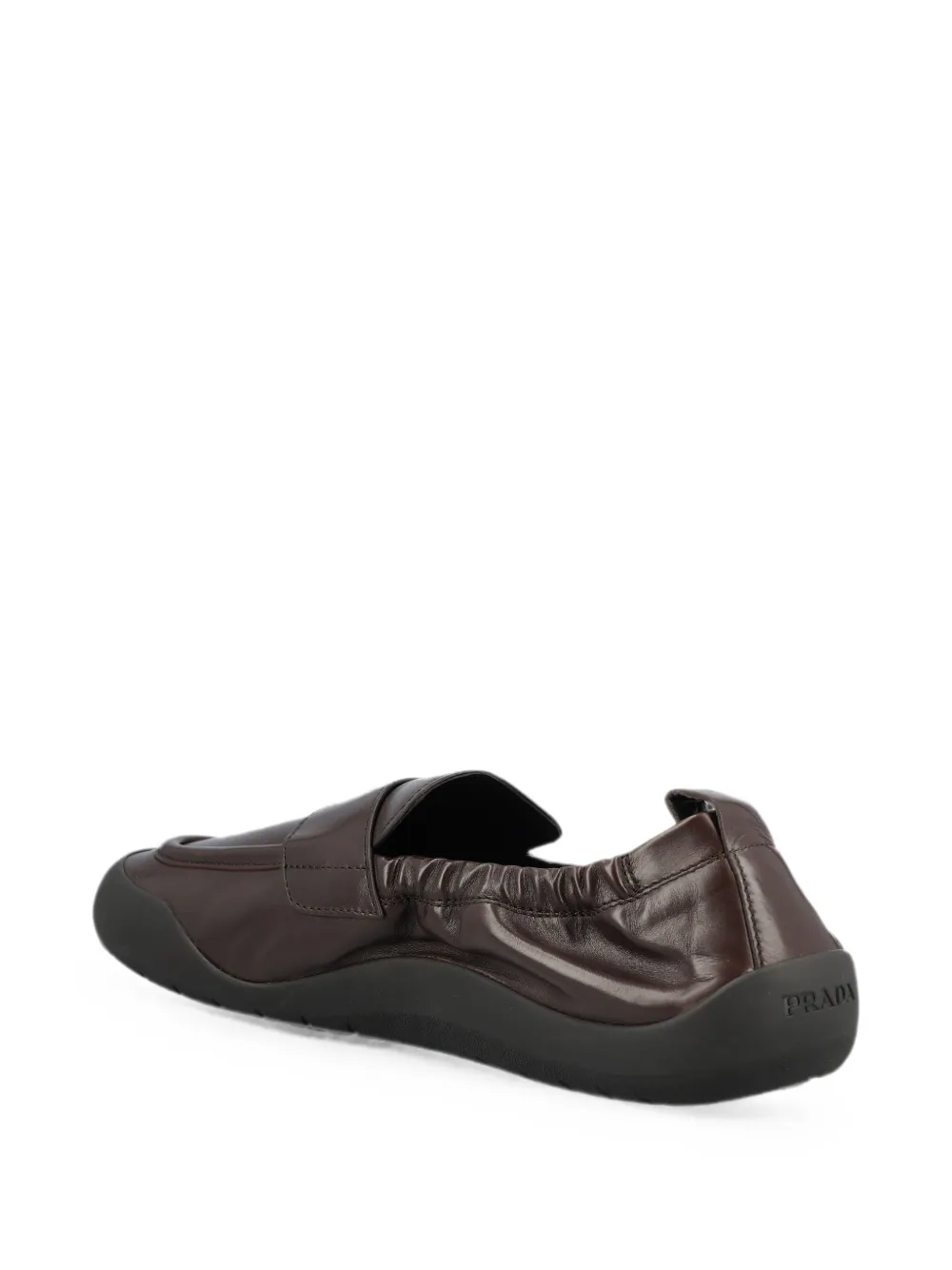 Prada leather penny-slot sneakers Bruin
