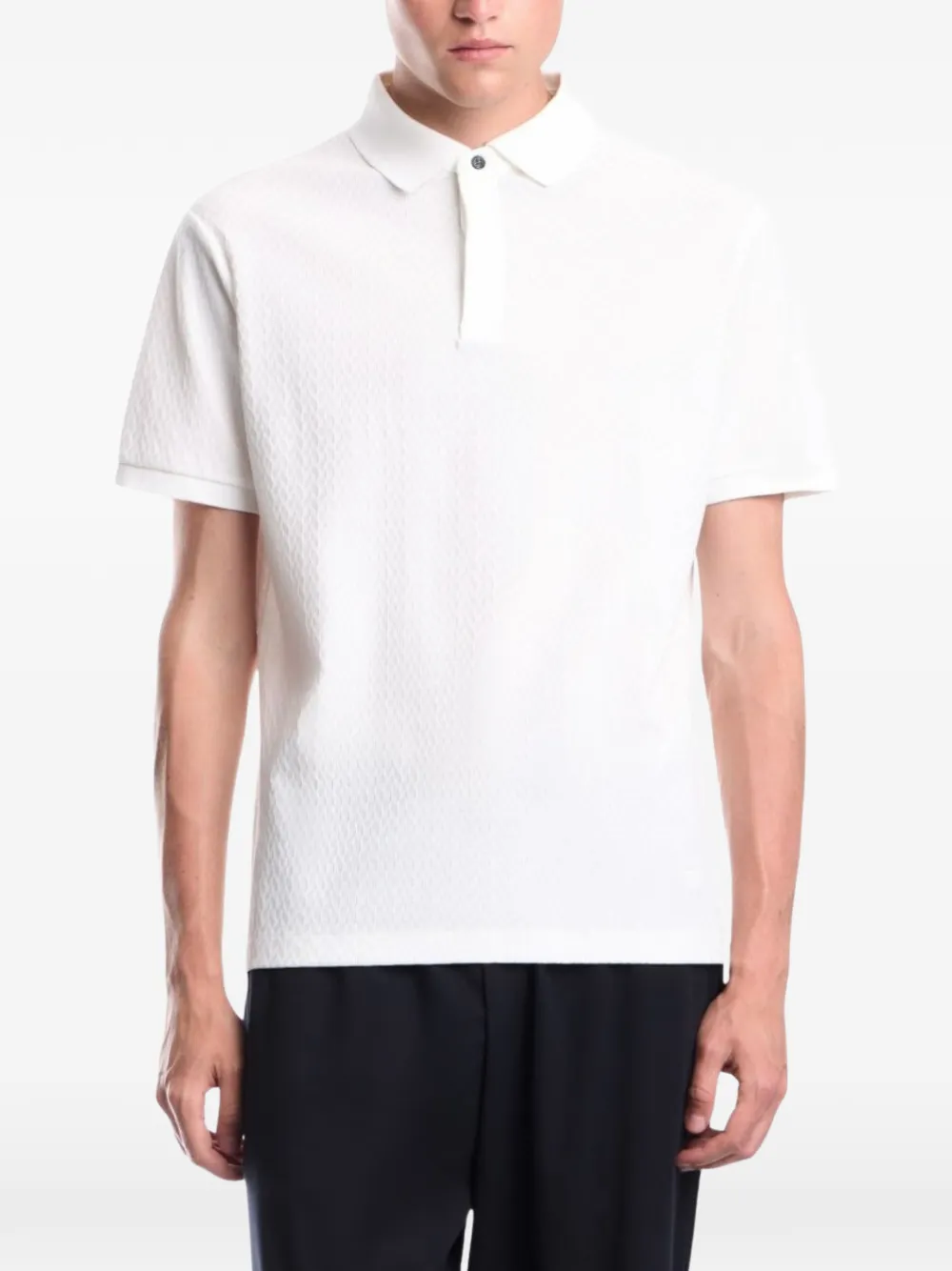 Emporio Armani Katoenen poloshirt Wit