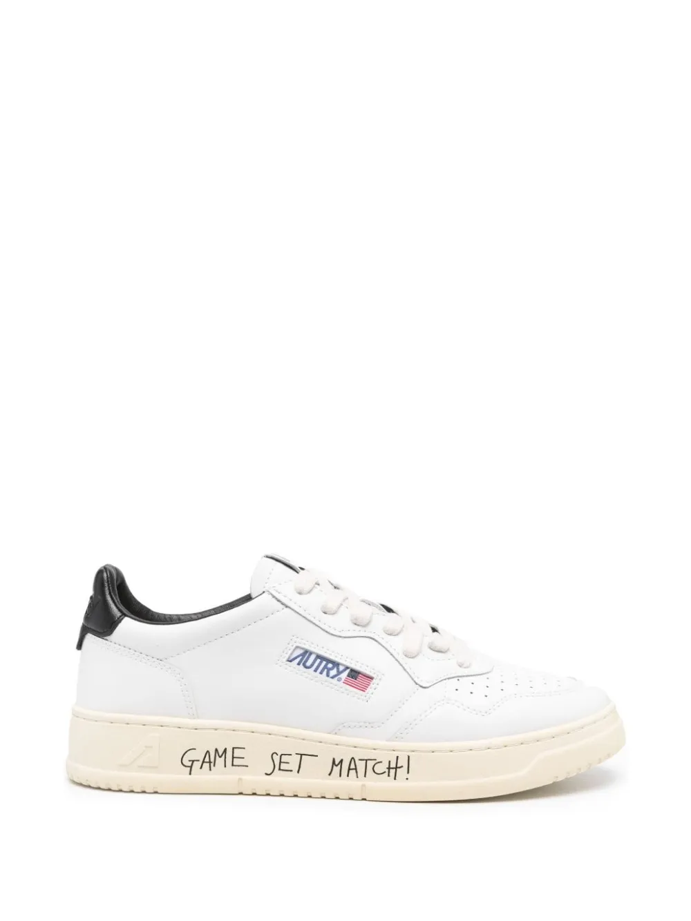 Autry Medalist perforated leather sneakers Wit