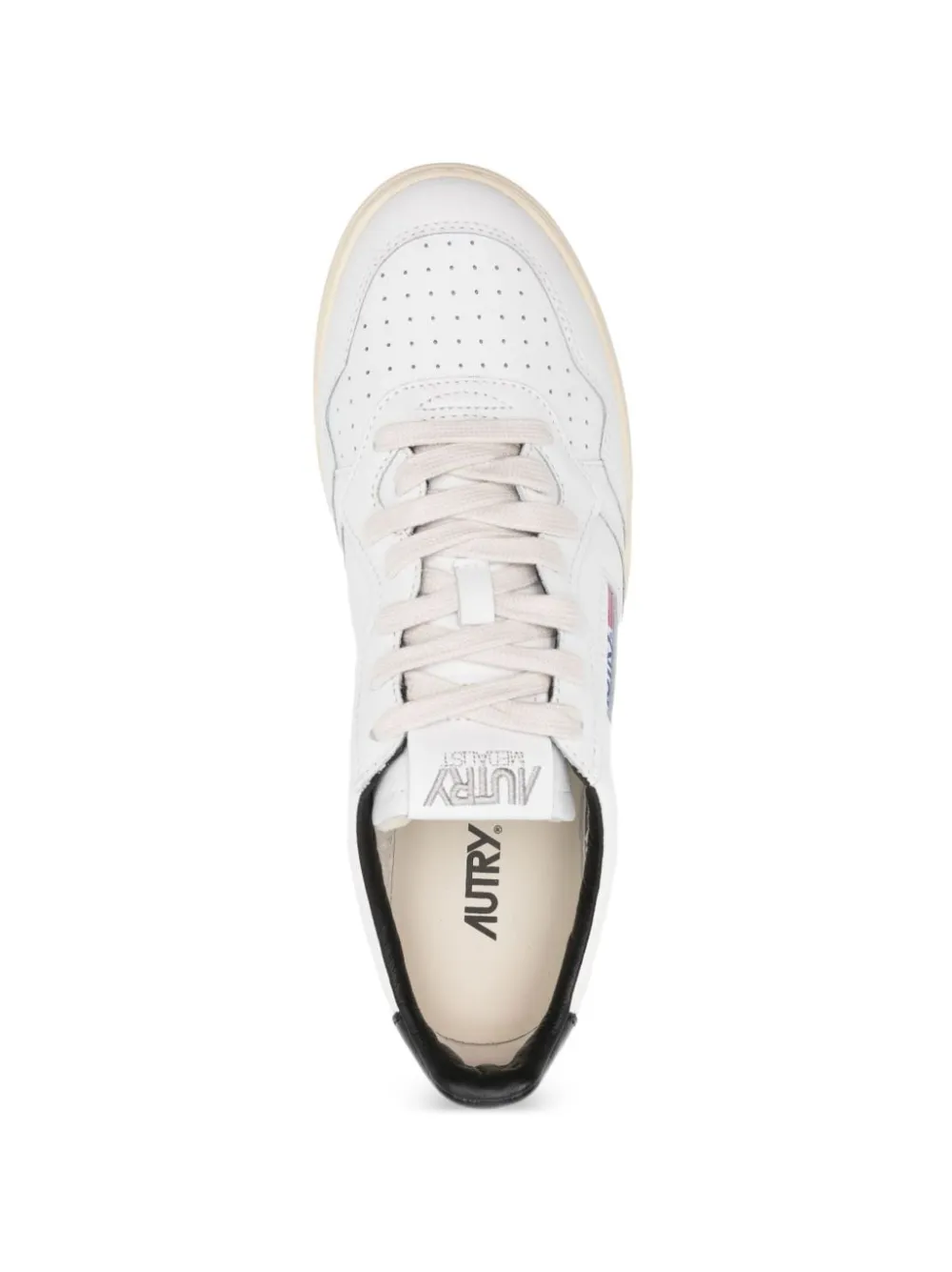Autry Medalist perforated leather sneakers Wit