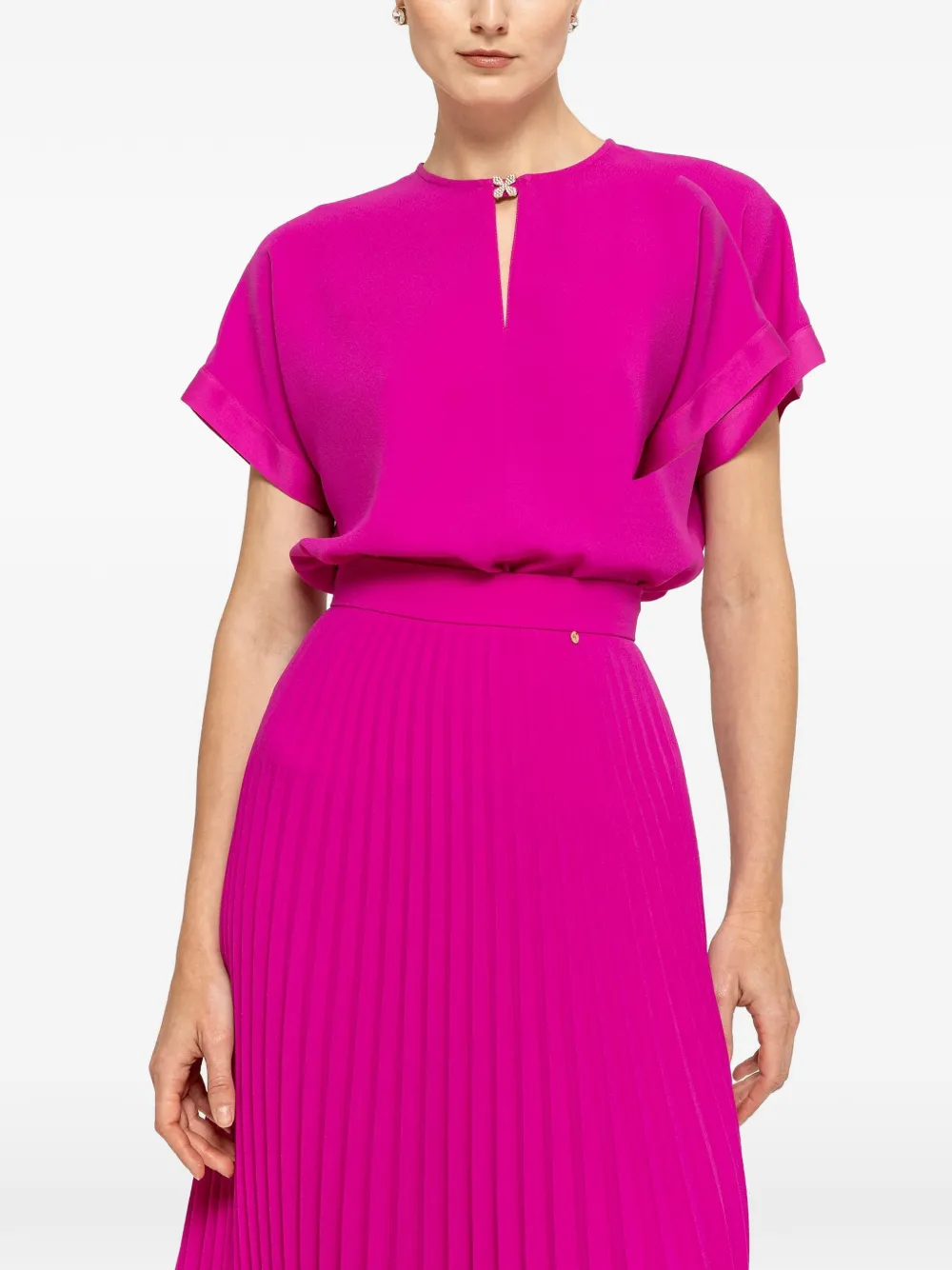 NISSA Top con maniche corte - Rosa