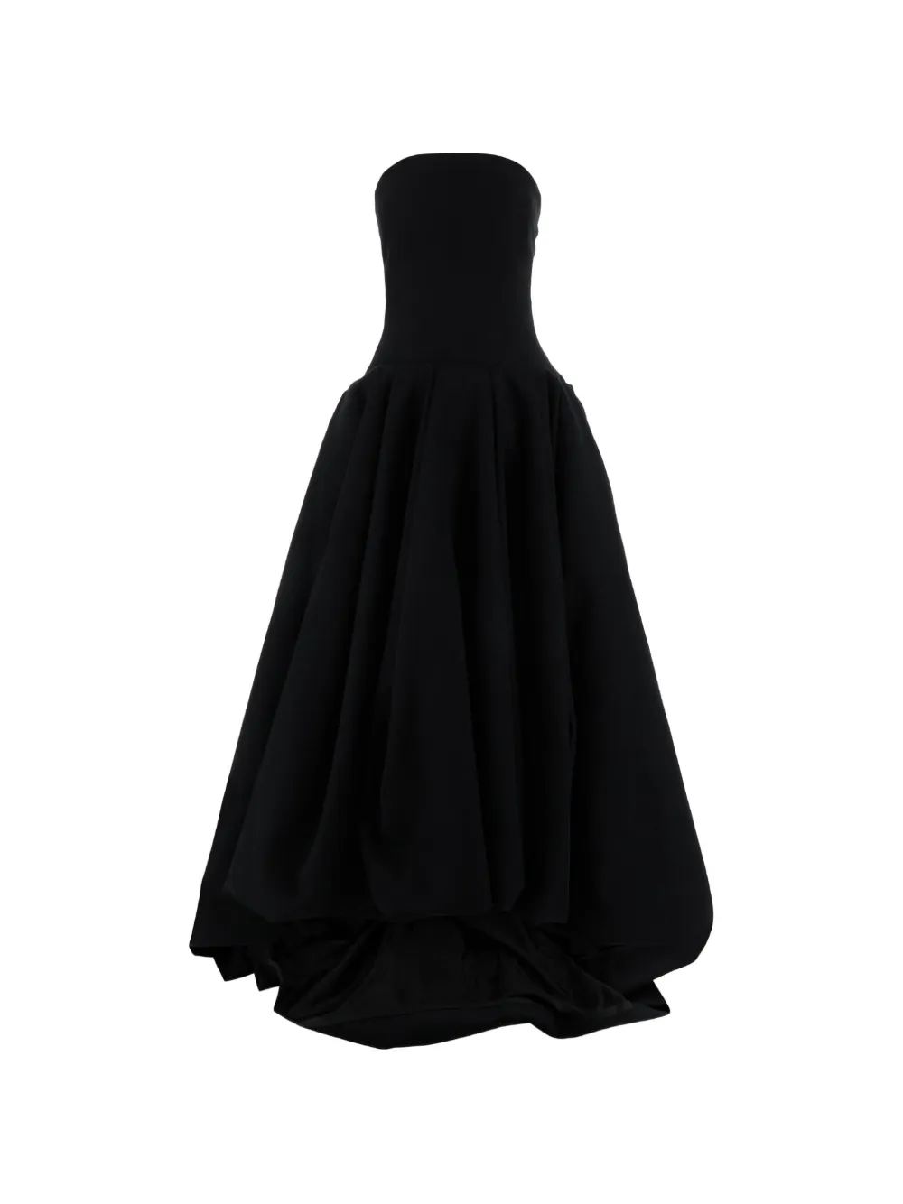 Balenciaga strapless pleated maxi dress - Schwarz