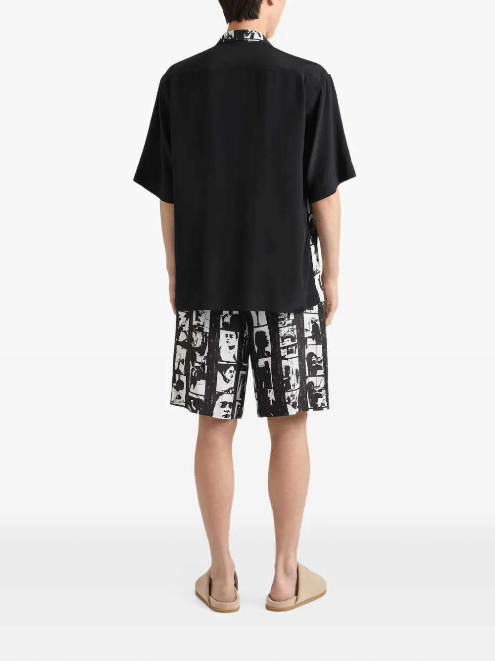 Givenchy Overhemd met Photographic Negative-print Zwart