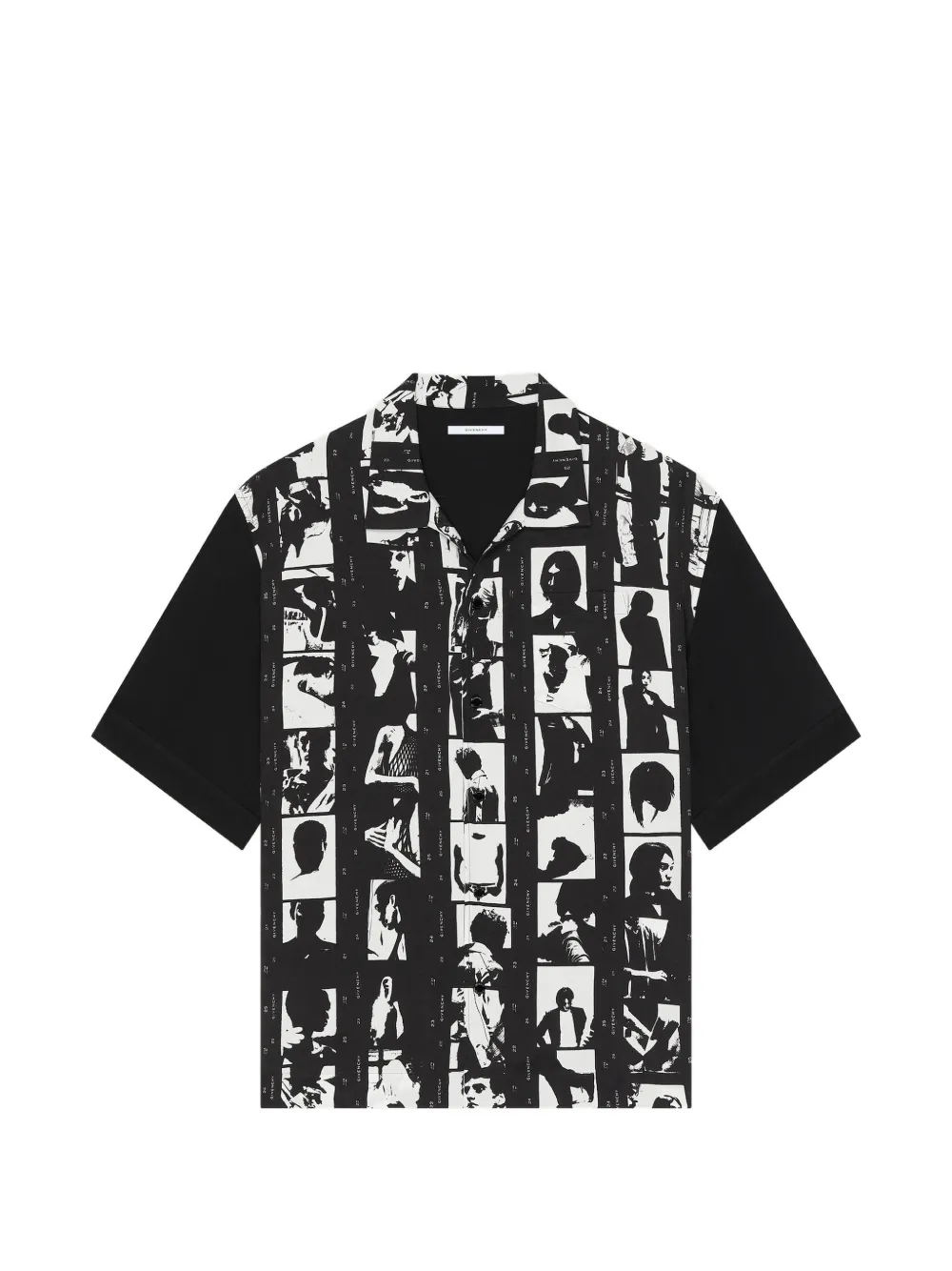 Givenchy Overhemd met Photographic Negative-print Zwart