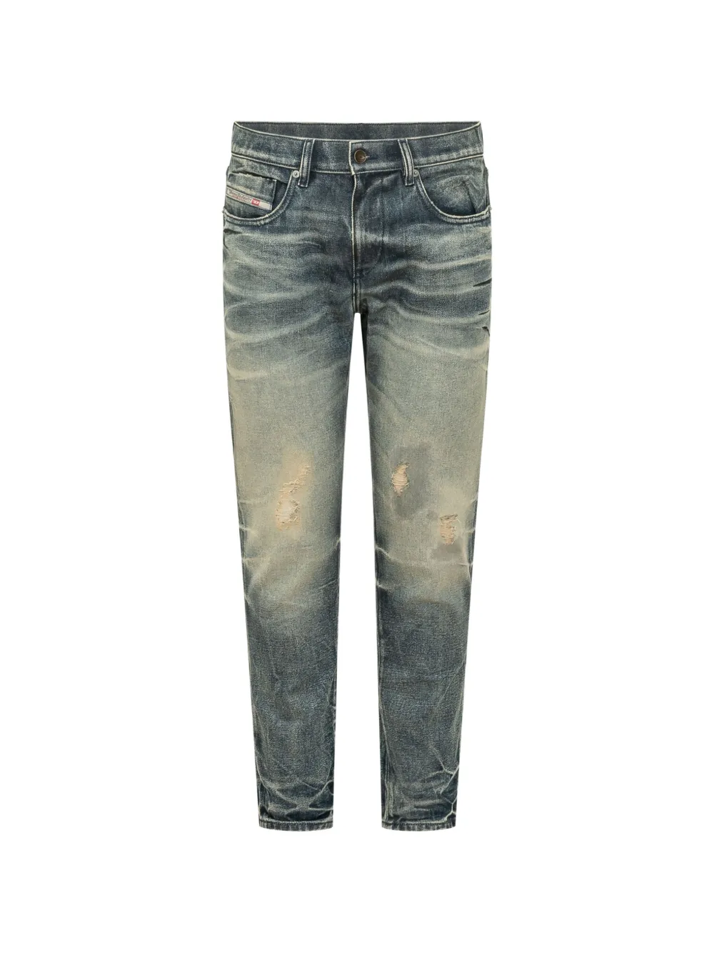 Diesel D-Strukt distressed jeans - Blu